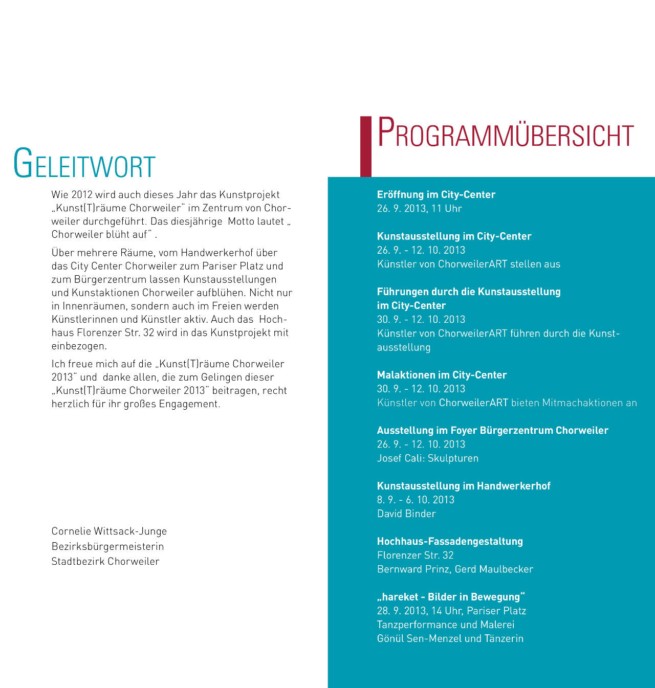 Flyer Ausstellung am 26.09.13